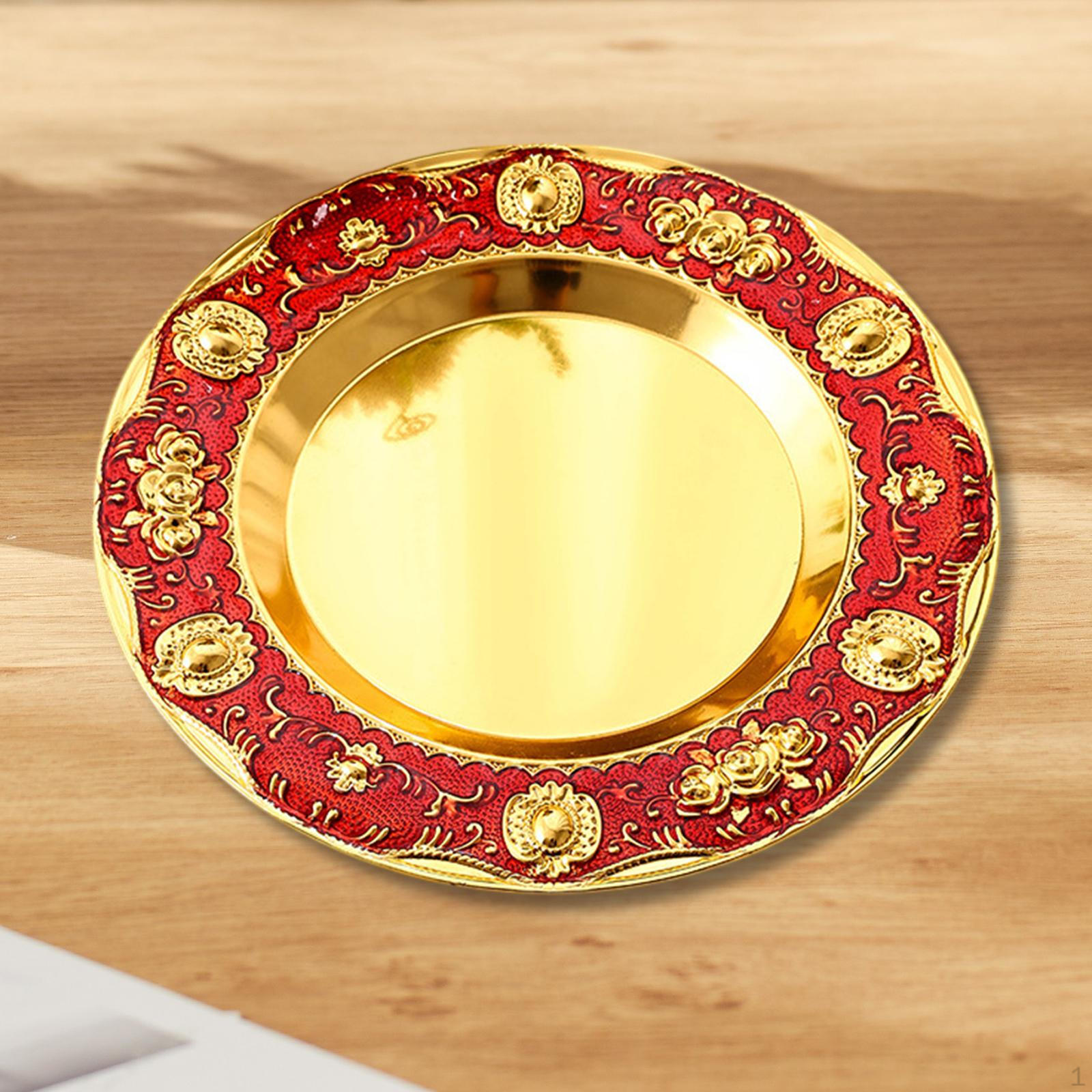 

Декоративный поднос для торта, блюдо для еды, место для хранения украшений на праздник красный