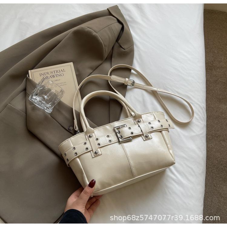 Large-capacity Bag Women's Spring and Summer Versatile 2025 New Simple Niche Shoulder Bag Commuter Bucket Bag