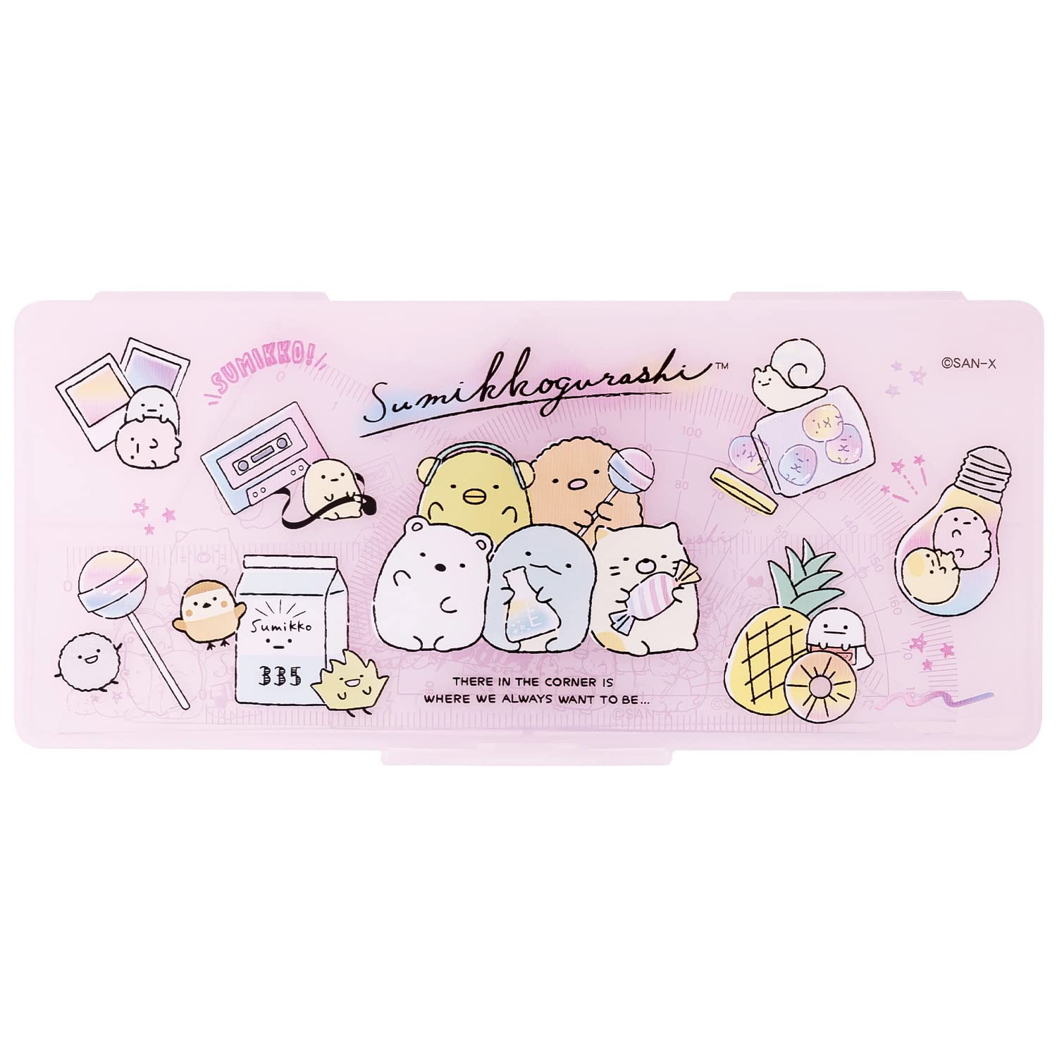 

Sumikkogurashi Happy School Triangle Ruler Set SQ89002 San-X Ruler, Protractor, Ruler,