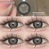 Eyeshare Fashion Brown Colored Contact Lens Natural Soft Contact Lenses for Eyes Decoration 14.2mm Yearly 2pcs=1 Pair