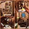 MiniCity DIY Book Nook Kit 3D Miniature House with LED Decoration Woodcraft Bookend for Teens and Adults