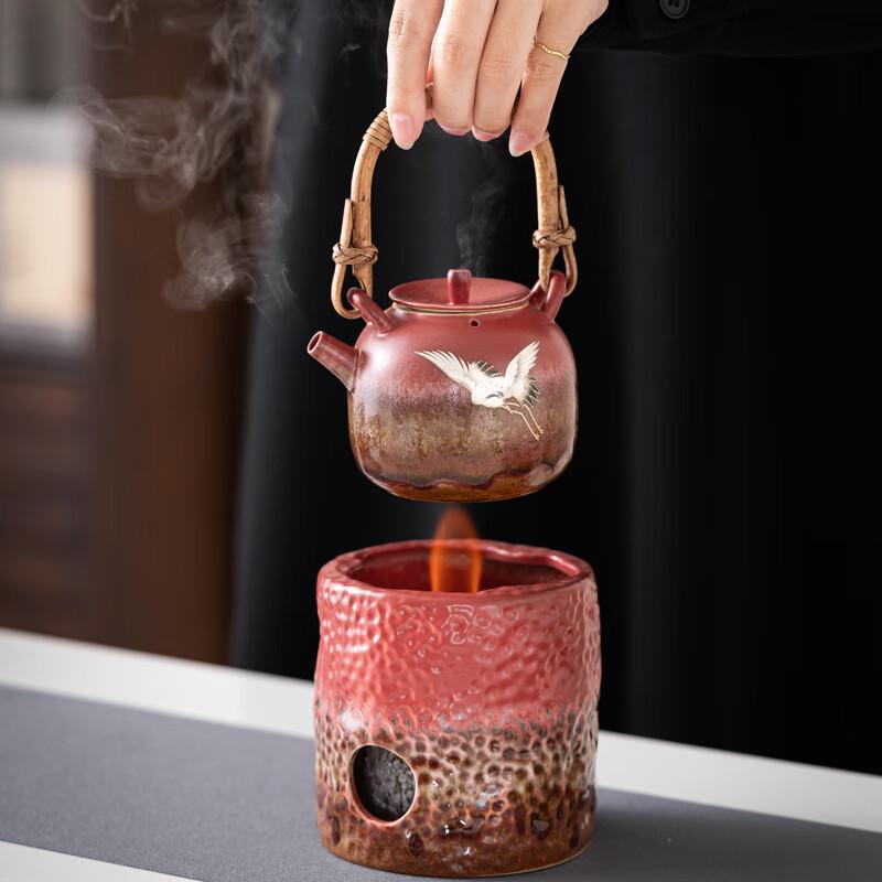 Shuimo Dangqing Chinese Red Ceramic Tea Set