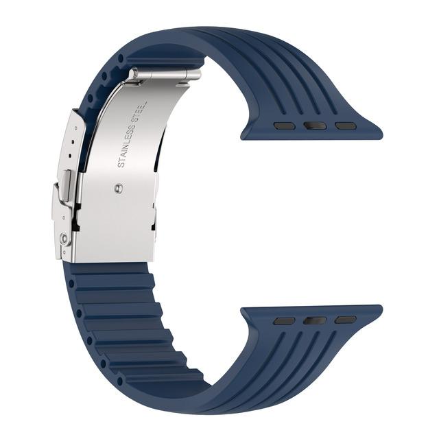 Straps For Apple Watch Ultra 2 Band 44mm 40mm 49mm 45mm 41mm 38 46mm 42mm Silicone Bracelet Correa Iwatch Series 3 6 Se 7 8 9 10