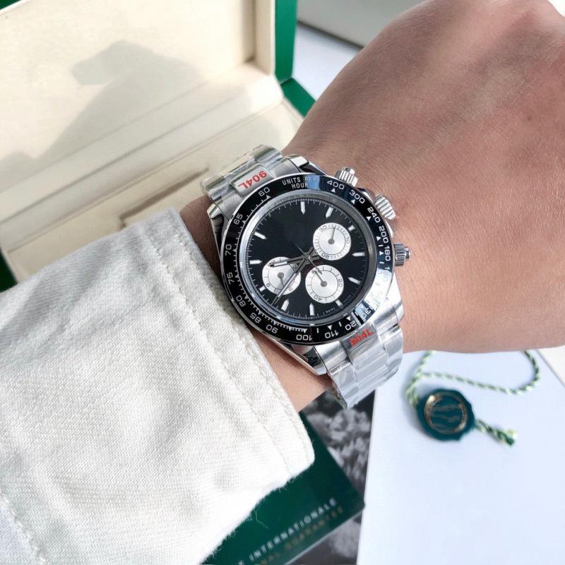 Мужские двухцветные автоматические механические часы Rolex Daytona Series  Панда