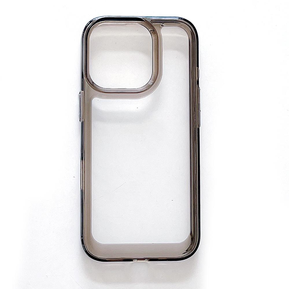 

For iPhone 15 Pro Max Cell Phone Case TPU+PC 2.0mm Anti-Scratch Cover Transparent