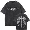 Christliches Religiöses Jesus Vergib ihnen Vater Vintage Gewaschenes T-Shirt Herren Damen Gothic Rock Übergroße T-Shirts Tops Streetwear