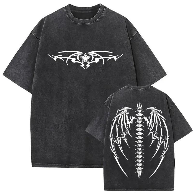 Christliches Religiöses Jesus Vergib ihnen Vater Vintage Gewaschenes T-Shirt Herren Damen Gothic Rock Übergroße T-Shirts Tops Streetwear