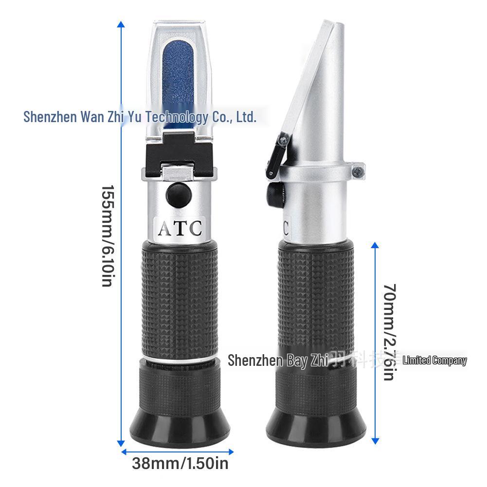 Three-in-One Portable Handheld Refractometer (Brix 0-22/0-25/0-40) for Wine