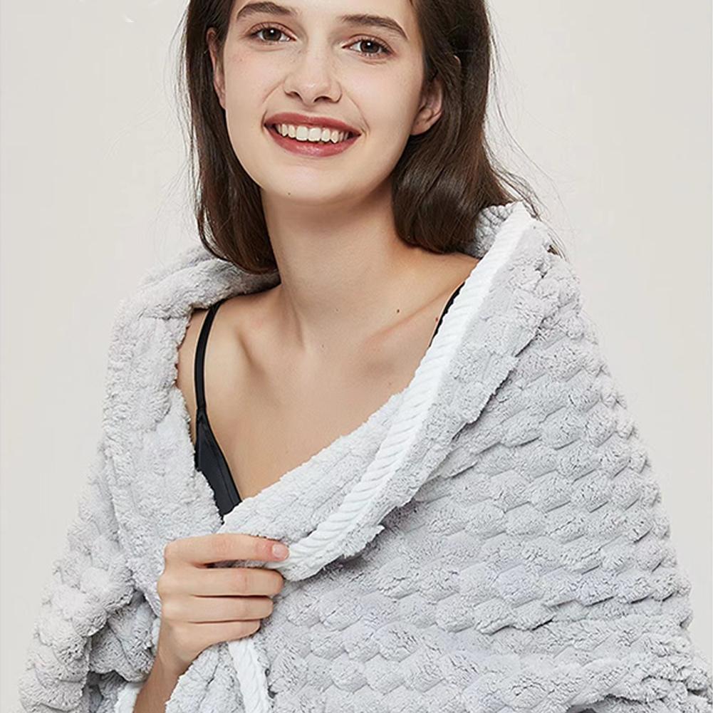 Coral Velvet Towel Cloud Grid Towel Absorbs Water Is Soft And Has A Plain Bath Color Thickened Household Face Washing Towel New