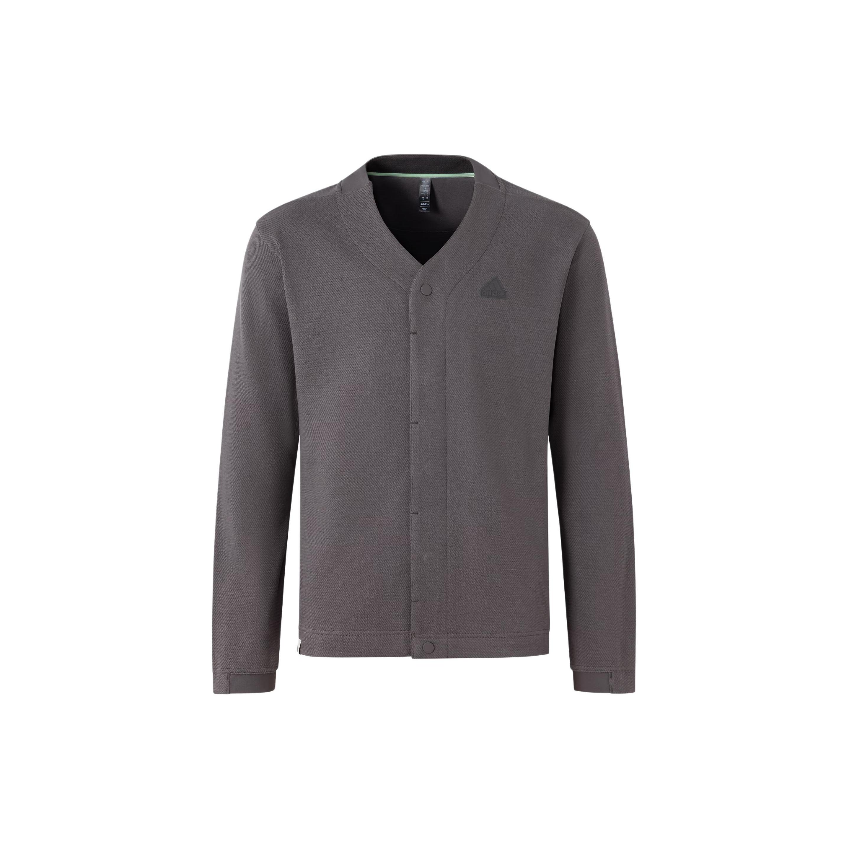 adidas Business Casual Knit Cardigan Asia Sizing Brown Men s JE8595 L