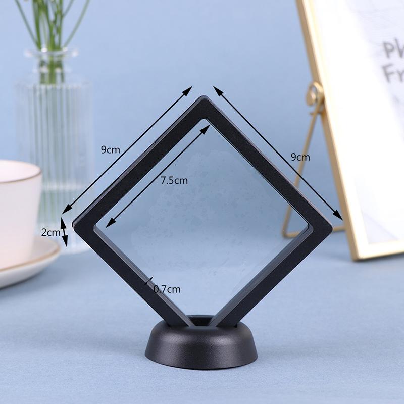 9*9*2Cm Black Pe Film Hanging Jewelry Display Suspension Box Ring Elastic Film