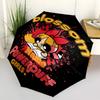 1 Stück Blossom Powerpuff Girls Benutzerdefinierter Name Automatisches Öffnen/Schließen, 8-Rippen Langlebiges Gestell Kompakter Reise-Regenschirm für Männer & Frauen D1222077