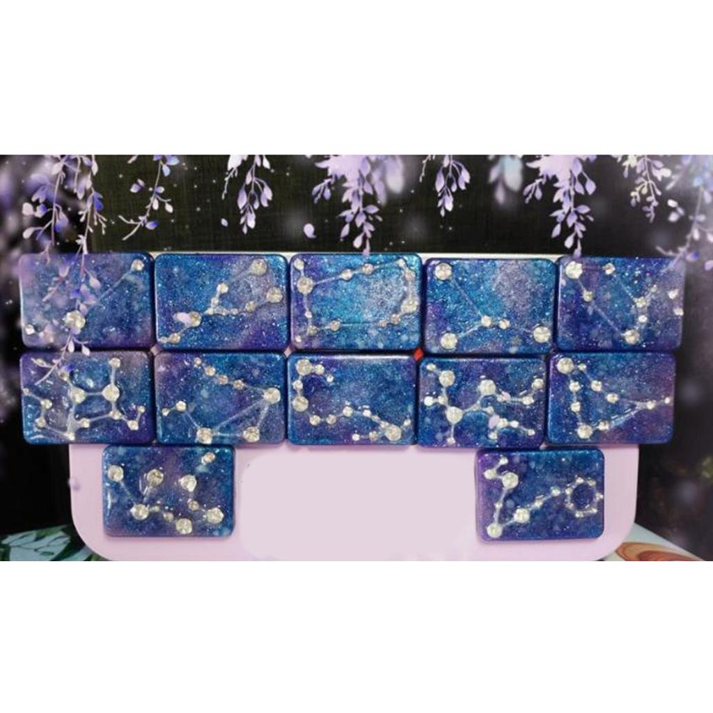 Clear DIY Silicone Resin Constellation Pendant Charms Tags Making