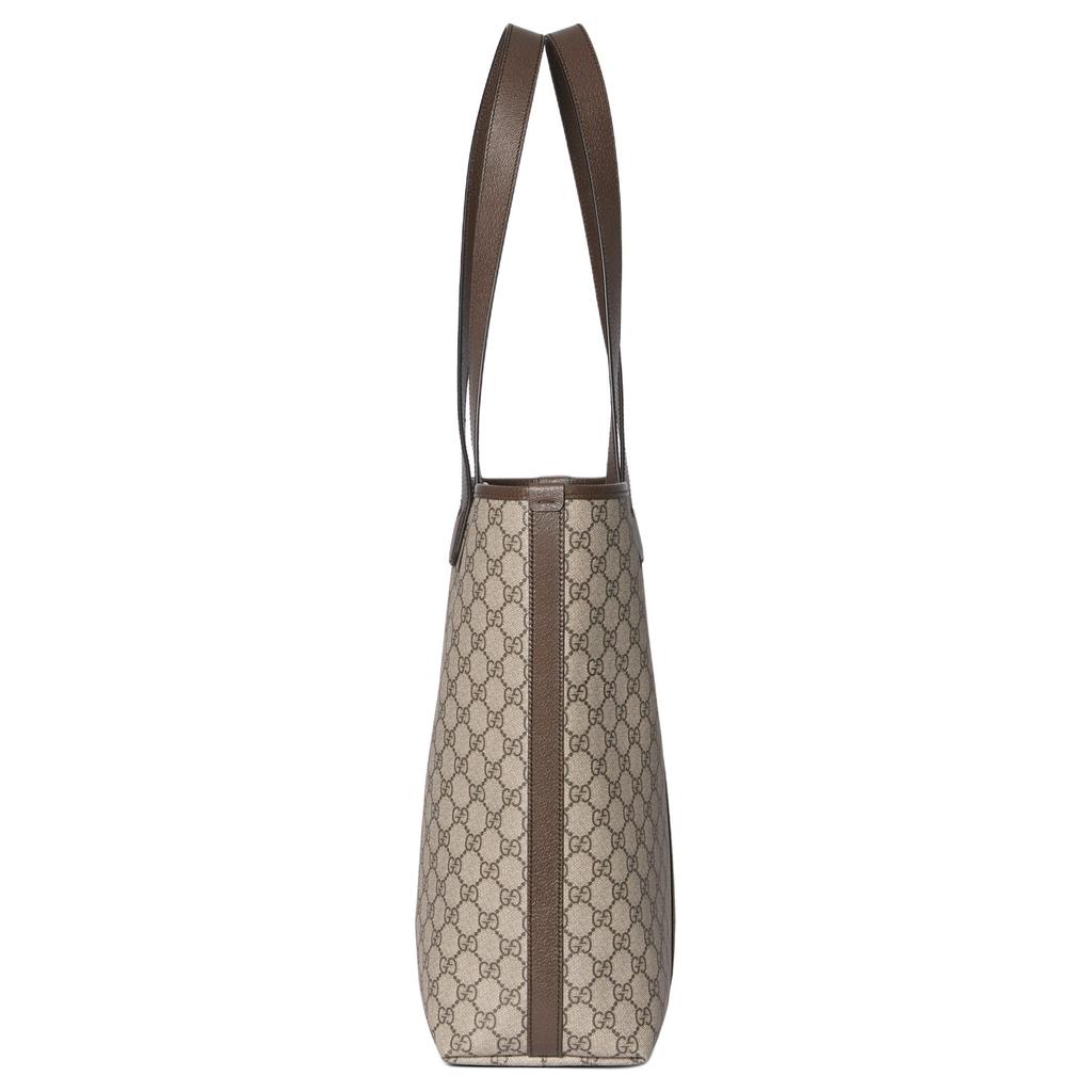 Gucci Ophidia Monogram Coated Fabric Tote Bag Men Tote Bags Beige Brown 834465-FAEOI-9746