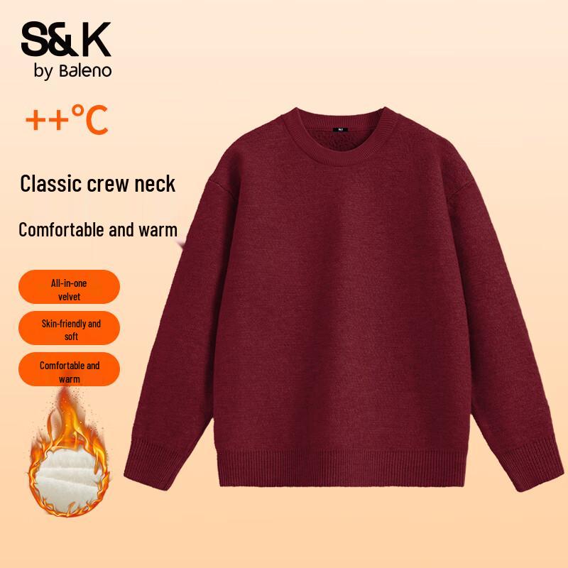 

Baleno Men s S&K Series Winter Warm Crewneck Knit Sweater 3XL
