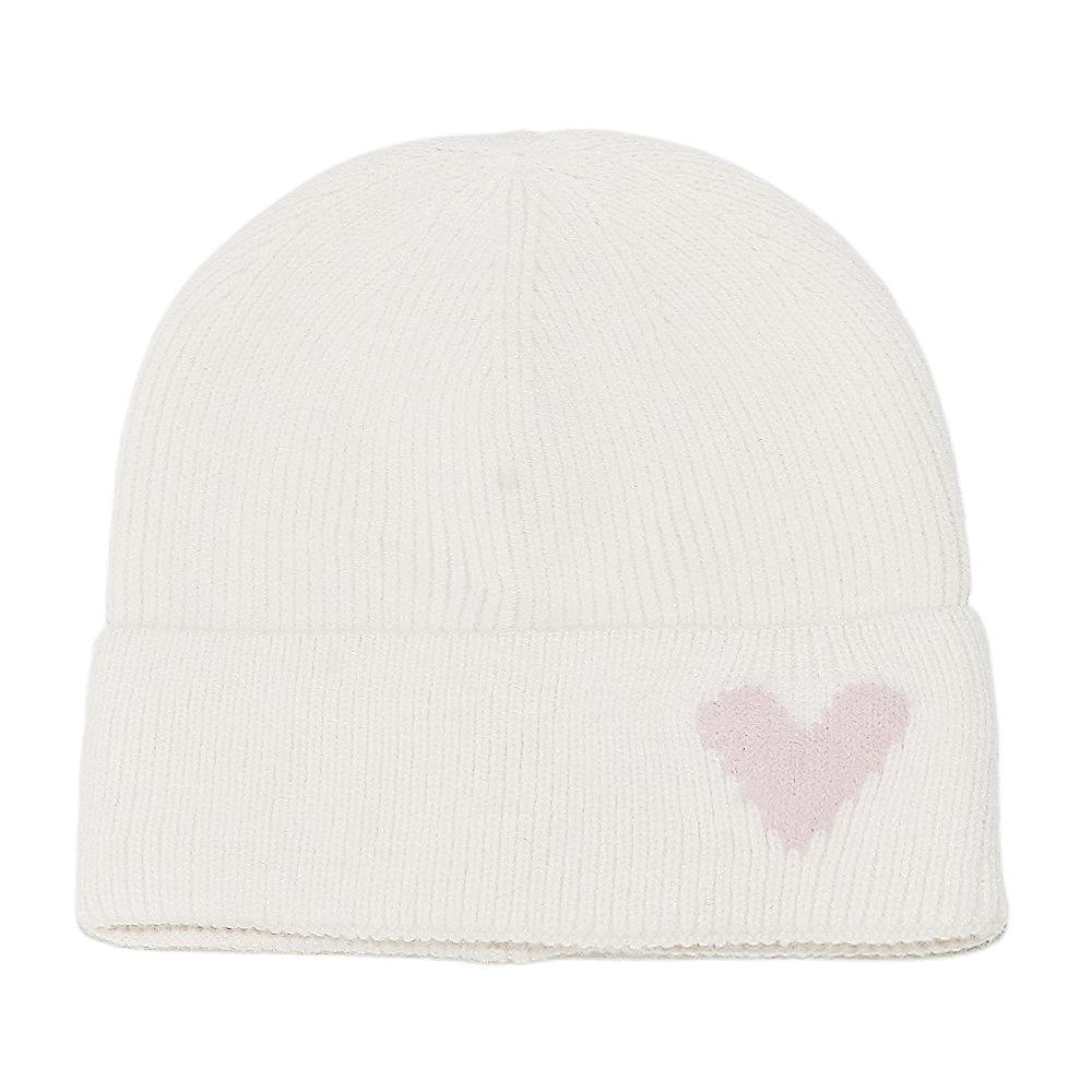 Temu autumn and winter wool hat women's solid color pullover hat ear protection warm cold hat love knitted hat couple