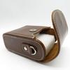 [No Brand] Synthetic Leather Digital Camera Case, Compatible with Panasonic TZ90, Storage and Protection Pouch (Dark Brown) [Parallel Import]