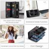 For Samsung Galaxy A17 Magnetic Wallet Case Compatible with Magnetic with RFID Blocking Zipper & Card Holder Strap Detachable