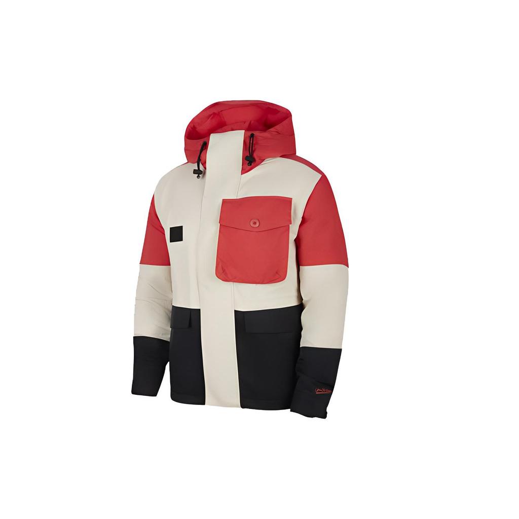 Nike LeBron Premium Utility Mehrfach-Taschen Winddichte Kapuzenjacke Herren Oberbekleidung Beige DA6714-604