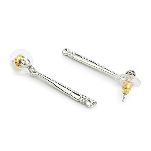 Estele Silver Tone Plated Drop Long Earrings For Women's