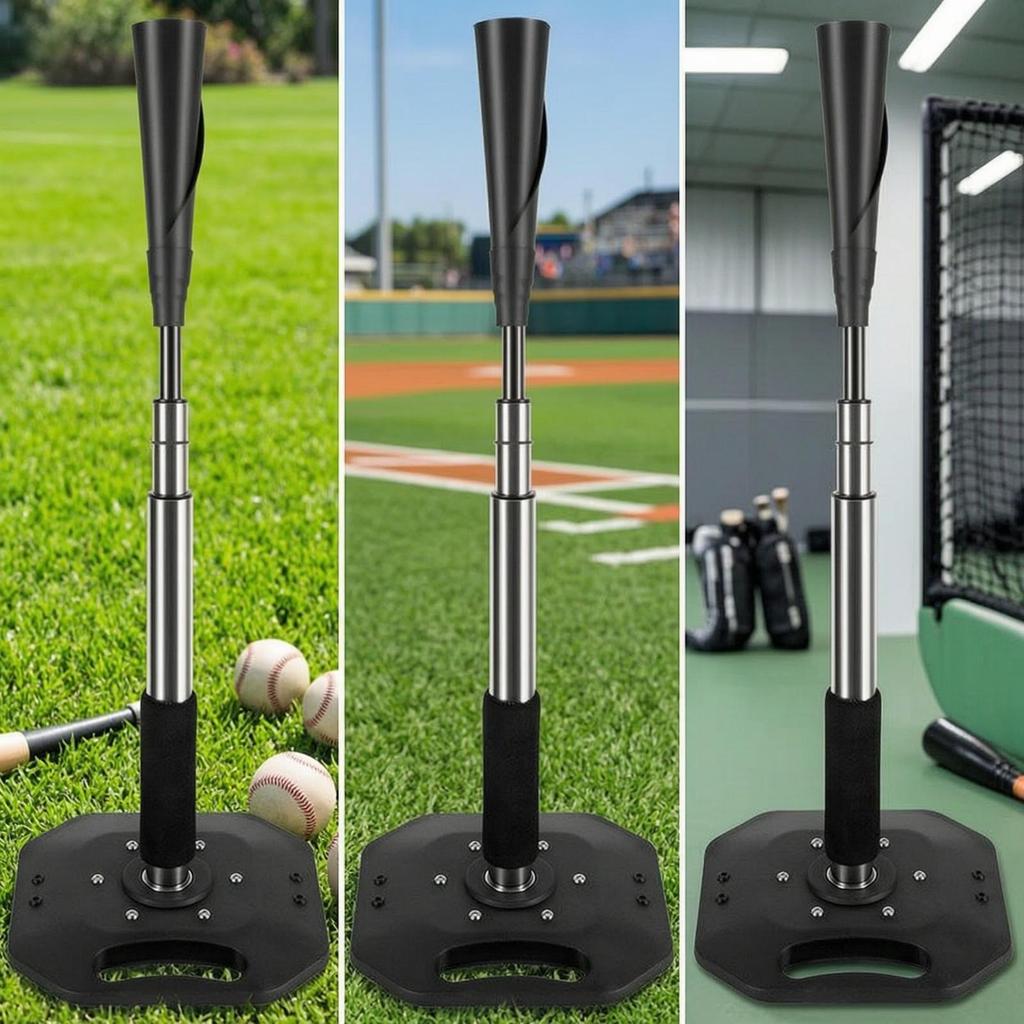 Baseball Batting Tee Weighted Training Aid Portable for Backyard, Hitters