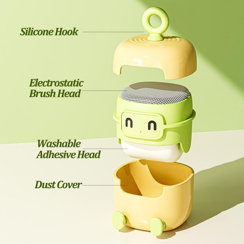 2 in 1 Reusable Lint Roller Washable Strong Adhesive Hair Sticking Ball Portable Travel Lint Sticky Rollers for Clothes Pets