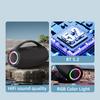 ZEALOT BT Speaker Wireless Stereo Speaker with 80W Booming Sound Colorful Lights Waterproof Portable Speaker for