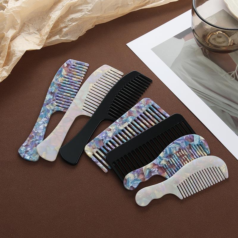 Portable Hair Comb, Large Wide Tooth Exquisite Niche Small Short Hair Comb, Acetic Acid Comb, Hair Comb Mini Small Comb