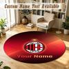 Round Rug Custom NameAC Milan Pattern Non Slip Carpet Home Floor Decor