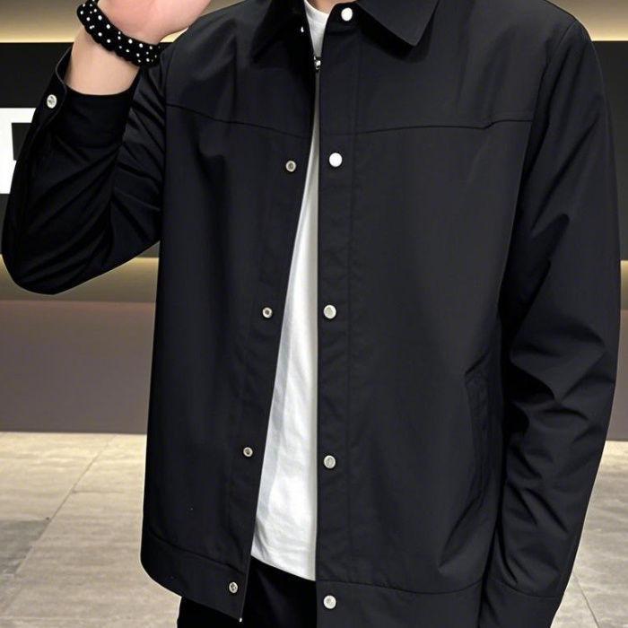 Men's Trendy Slim Fit Korean-Style Jacket - Short, Versatile, and Handsome for Spring & Autumn 2025