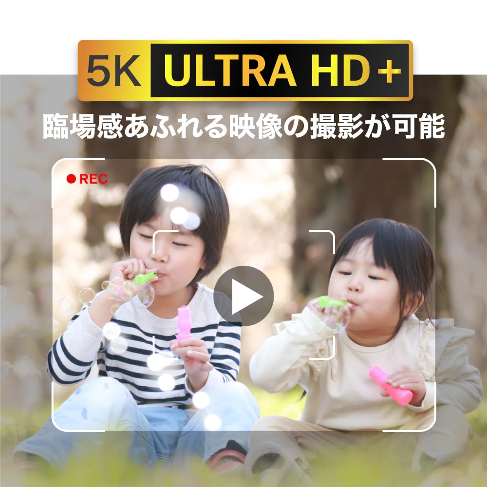 Slim 13MP Effective 5K 16x Digital Compact Digital Ideal for School 1cm Thin Camera, Black, Pixels, Video, Autofocus, Zoom, Built-in Type-C Charging,