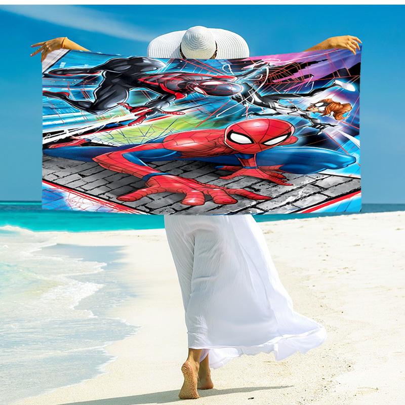 1pc Spiderman Action beach towel,quick drying absorbent beach towel,outdoor sports swimming beach towel,Soft and comfortable Y72832