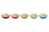 Le Creuset 14cm Rainbow Deep Tapas Dish, Heat and Cold Resistant, Microwave and Oven Safe, Set of 5, Oven Dish, Heat-Resistant Dish, Gratin Dish [Offi