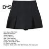 Damen-Minirock, hohe Taille, seitlich geteiltes Design, einfarbig, kurzer Rock, A-Linien-Design, Skort, Anti-Exposure-Arbeitsrock