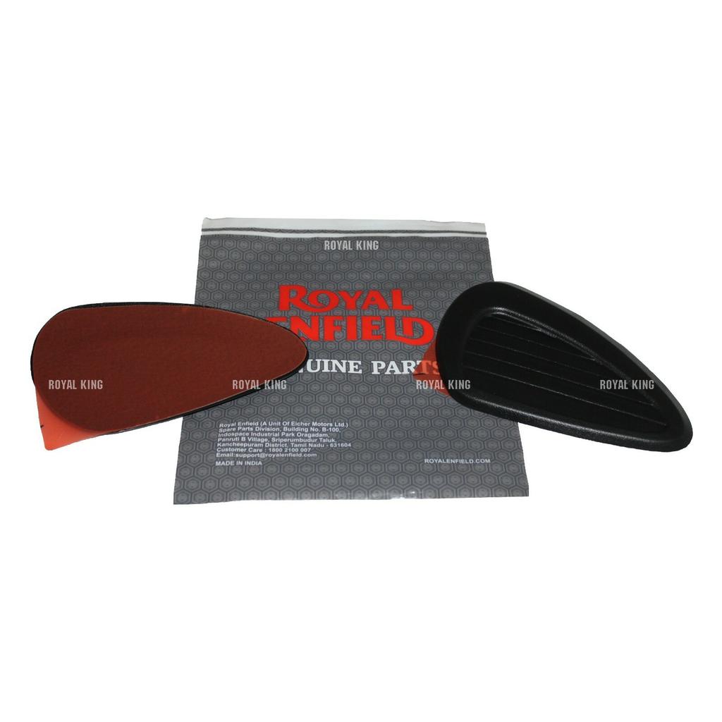 Royal Enfield Black Petrol Gas Knee "Tank Pad" For Old Classic 350/500