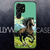 Cool Running Horse Phone Case For Samsung S25 Edge Ultra S23 S22 S21 S20 Ultra Plus S24 Fe A54 A53 A25 Glass Cover