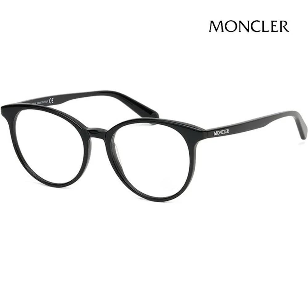 Moncler Eyeglass Frames ML5117 001 Round Horn-rimmed Men s & Women s Fashion