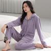 Damen 2-teiliges Pyjama-Set Langarm-Oberteil & Hose Weich Warm Nachtwäsche Lässig Haus-Loungewear Herbst Winter Nachtwäsche Für Damen