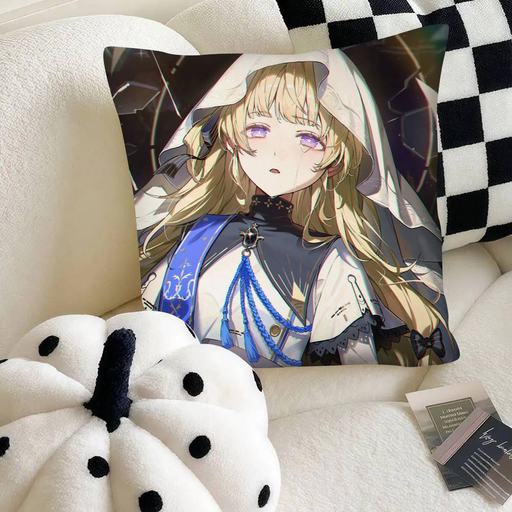 Phoebe Hot 3D Game Wuthering Waves Pillow Case Square Pillow Bedroom Sofa Leisure Comfort Cushion Car Home Decoration