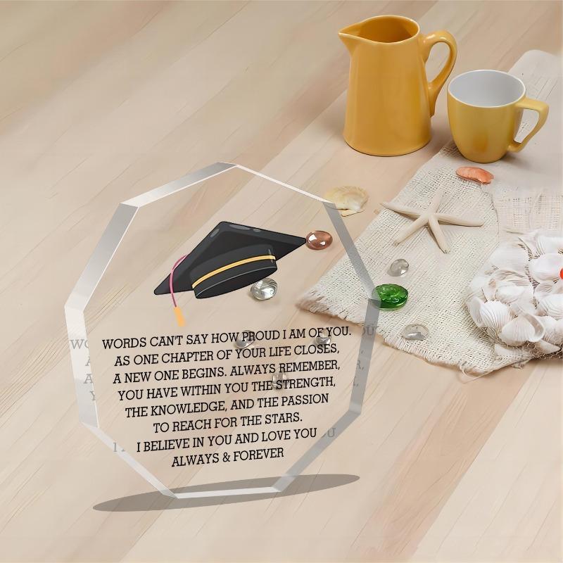 Graduation Gifts - Academic Decoration with Graduation Cap, Inspirational Keepsake for College, High School, Middle School - No Electricity Needed -