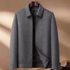 Pierre Cardin Men's Double-Sided Wool-Blend Winter Overcoat with Down Lining
