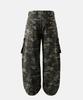 BADBLOOD Arc Gebogen Pasvorm Cargo Broek - Camo