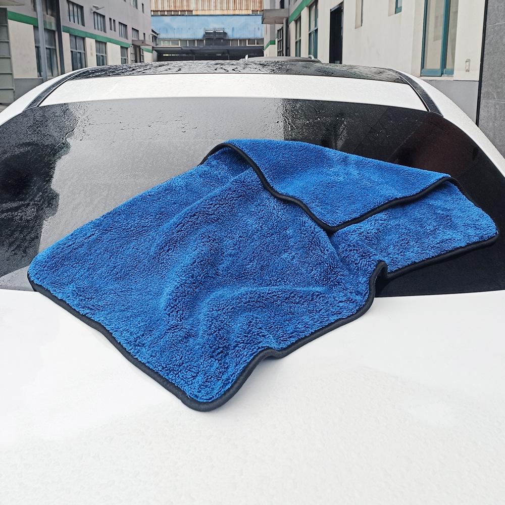 Super Absorbent Coral Fleece Car Drying Towel - Thick, High-Density Cleaning Cloth