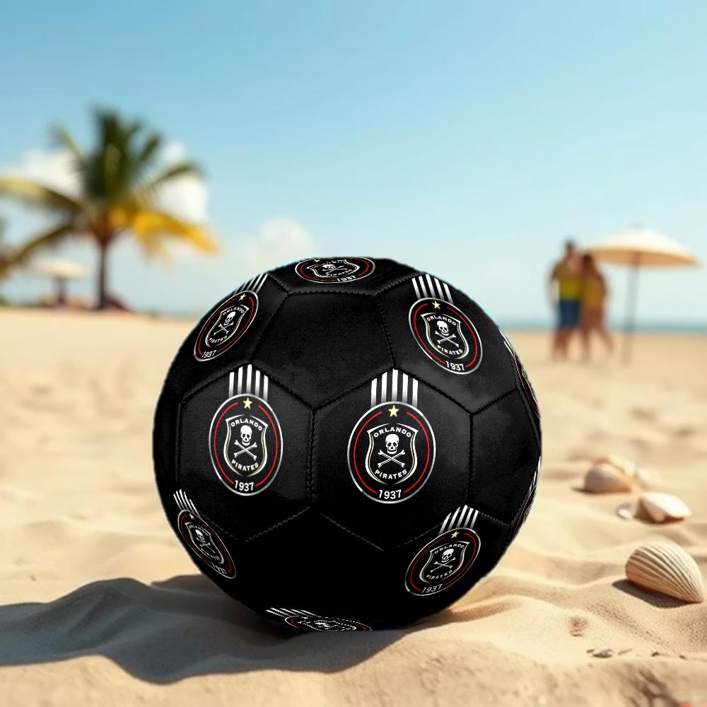 Orlando Pirates Soccer Ball Colorful All Ages Machine Stitched PVC Competition Ready Durable High-Bounce.SIZE5
