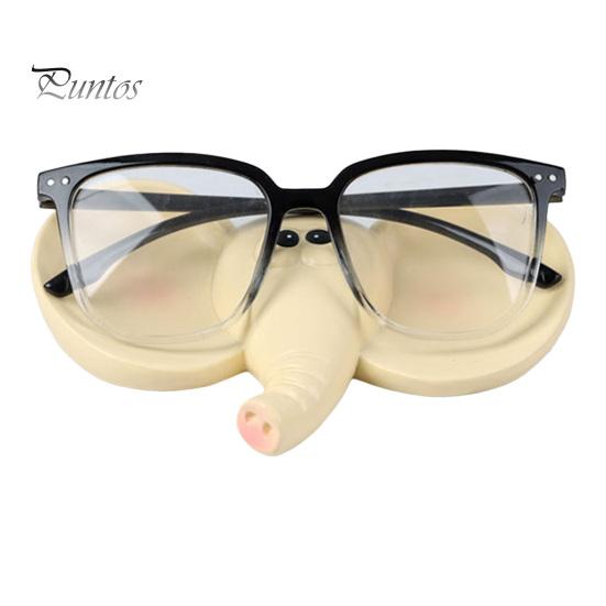 

Держатель для очков в виде слона, статуэтки животных из смолы, оправа для очков, подставка для настольного хранения ювелирных изделий для домашнего декора бежевый