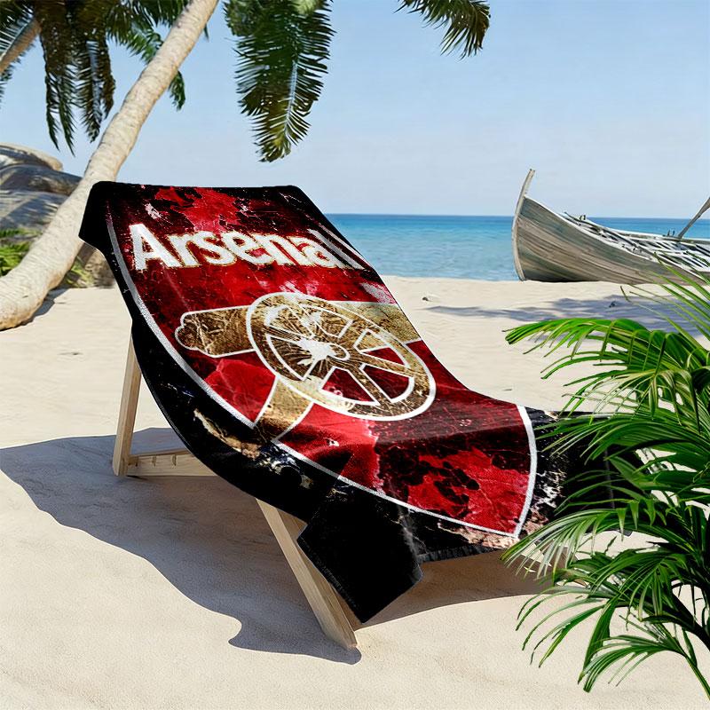The Gunners logo Print Beach Towel, Large Soft Quick Dry Towel for Beach Camping Swimming