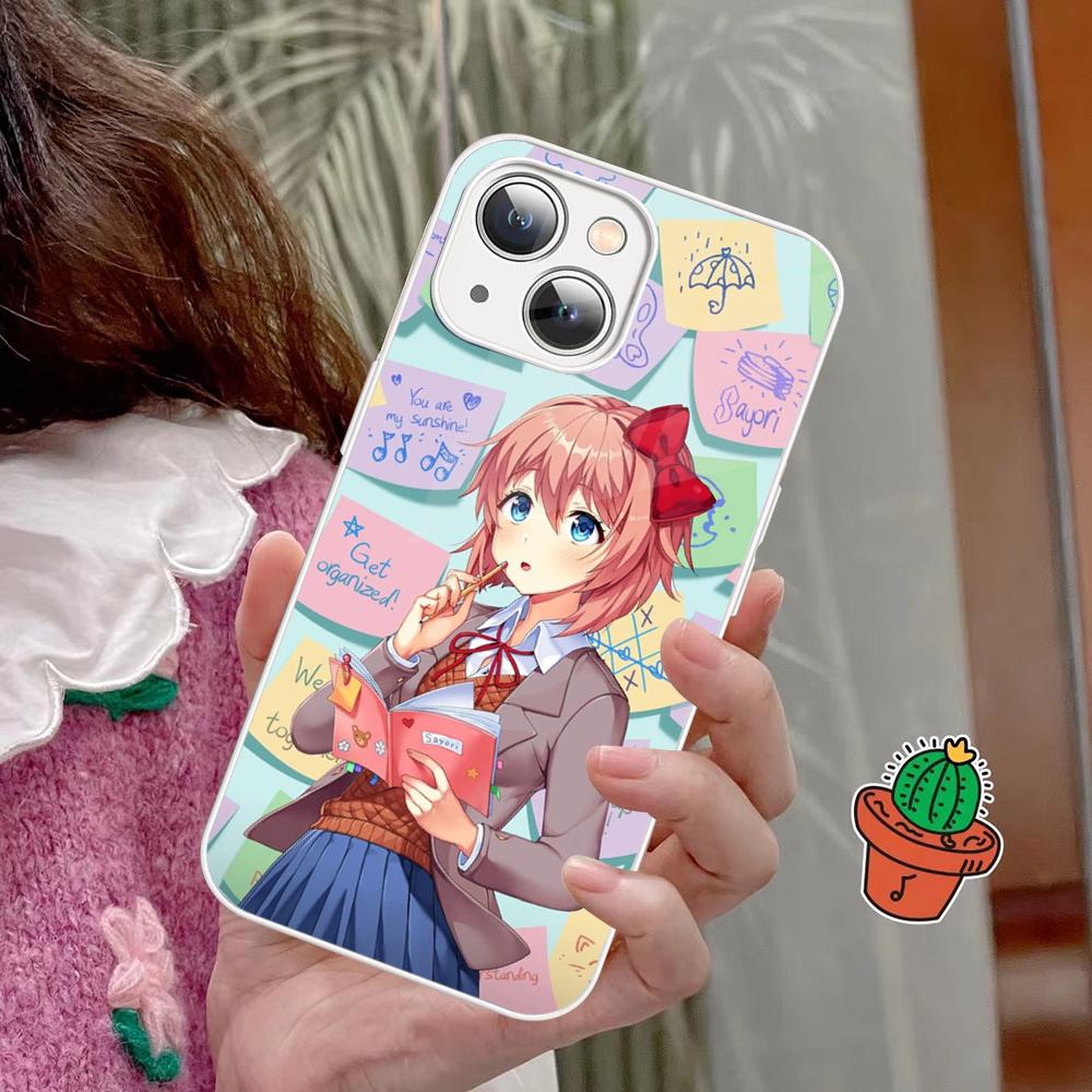 

D-Doki-Dokies Phone Case Tempered Glass For Iphone 14 13 12 11 Pro Mini XS MAX 14Plus X XS XR Fundas iphone 13