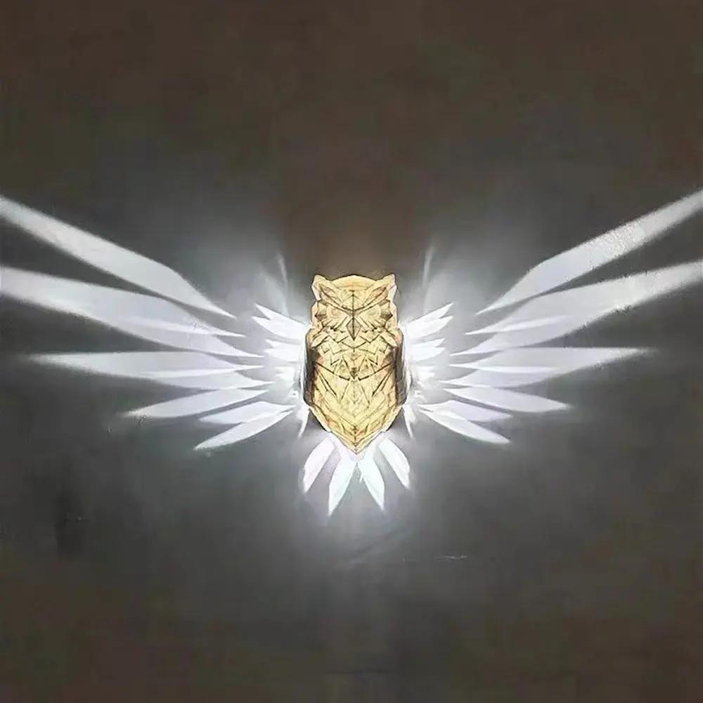 Bird Wall Lamp Owl Eagle Shape Projector Modern Creative Atmosphere Sconce Light 3D Print Body Animal Lighting Lustre