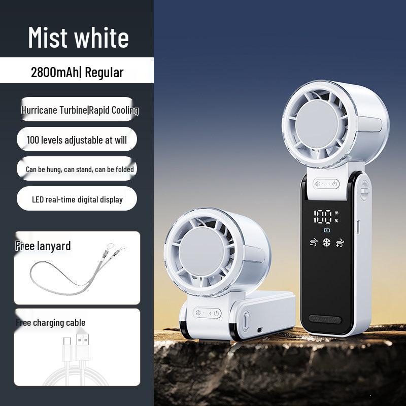 Portable Bladeless USB Mini Neck Fan - High-Speed Cooling, Rechargeable No Battery