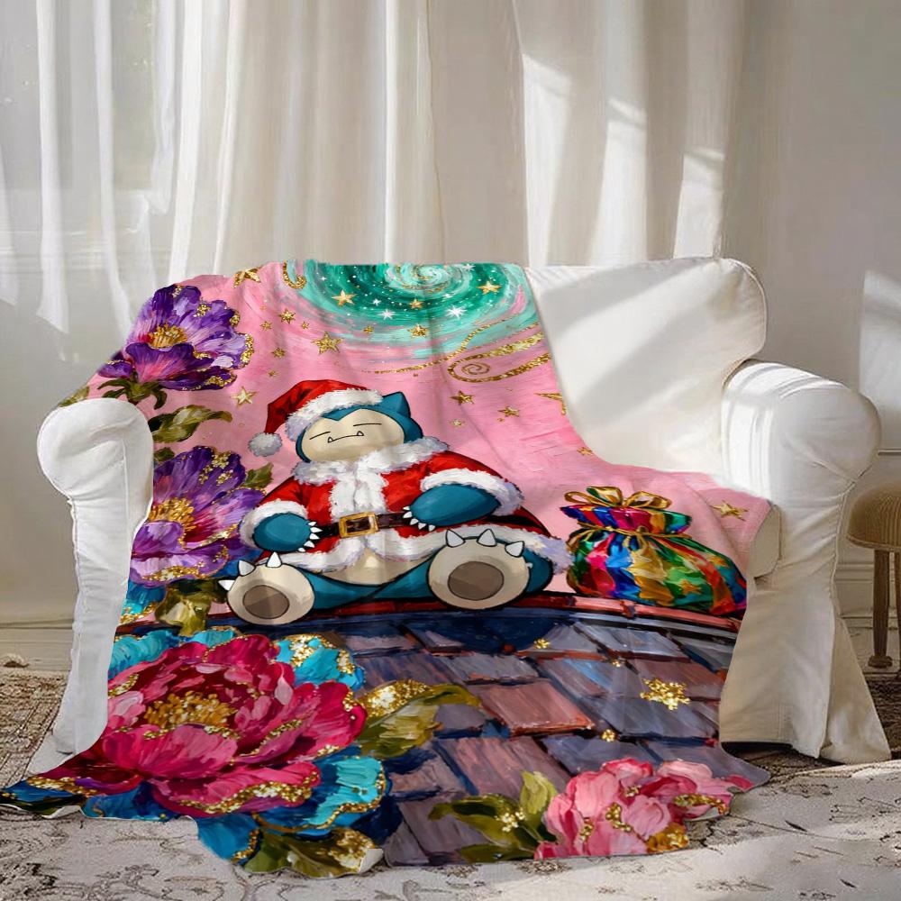 Home and Decoration Cute Fashion New Throw Blankets for Beds/sofa s-snorlax Blanket for Camping Christmas Blanket Best Gifts